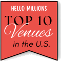 Ranked a Top 10 Wedding Venue in the U.S. by Hello Millions